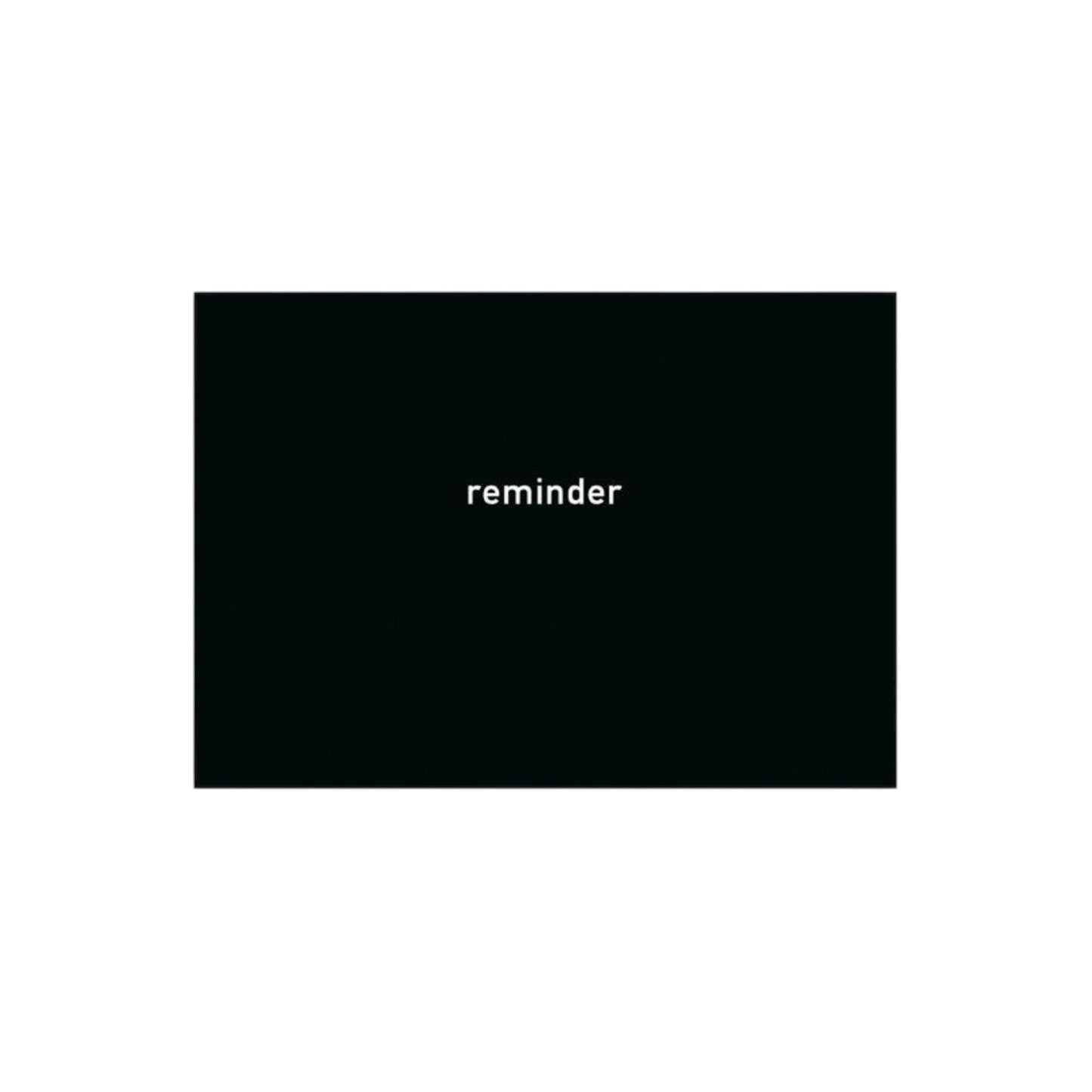 Postkarte Reminder