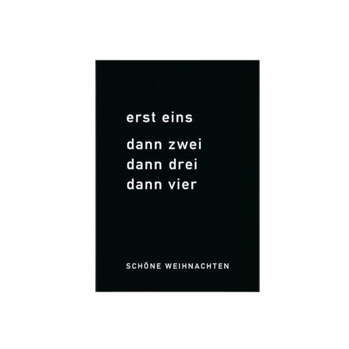Postkarte erst eins, dann zwei ...