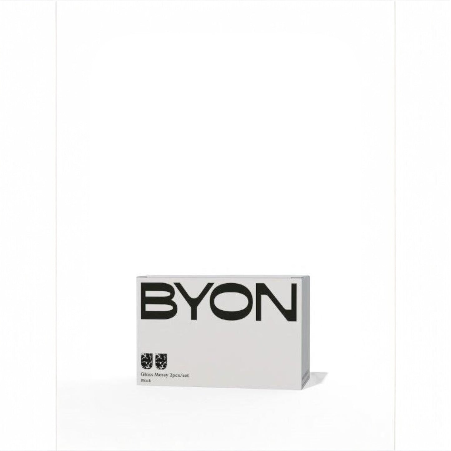 Byon Glas Messy (2-er Set) Schwarz