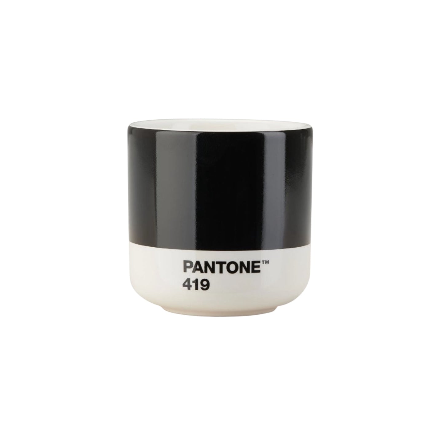 PANTONE Thermobecher Latte Macchiato Schwarz 419