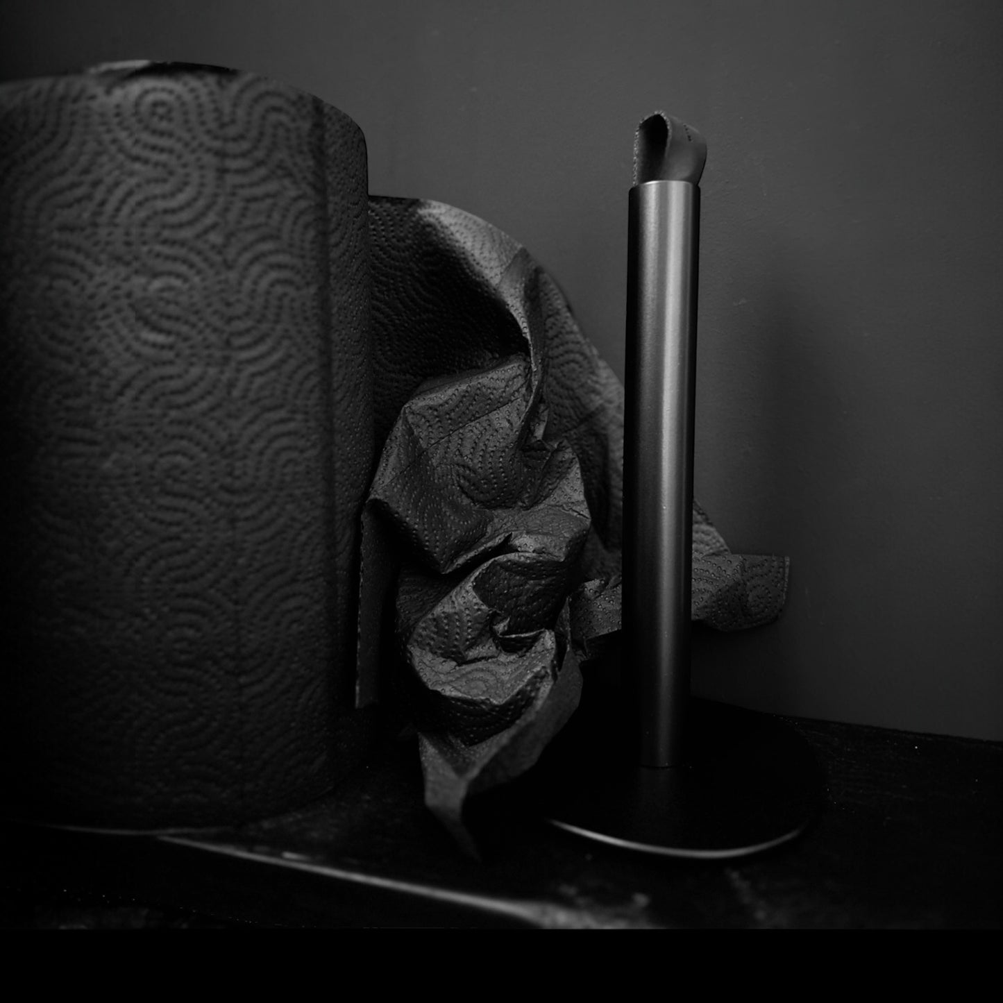 nordesign Küchenrollenhalter Schwarz