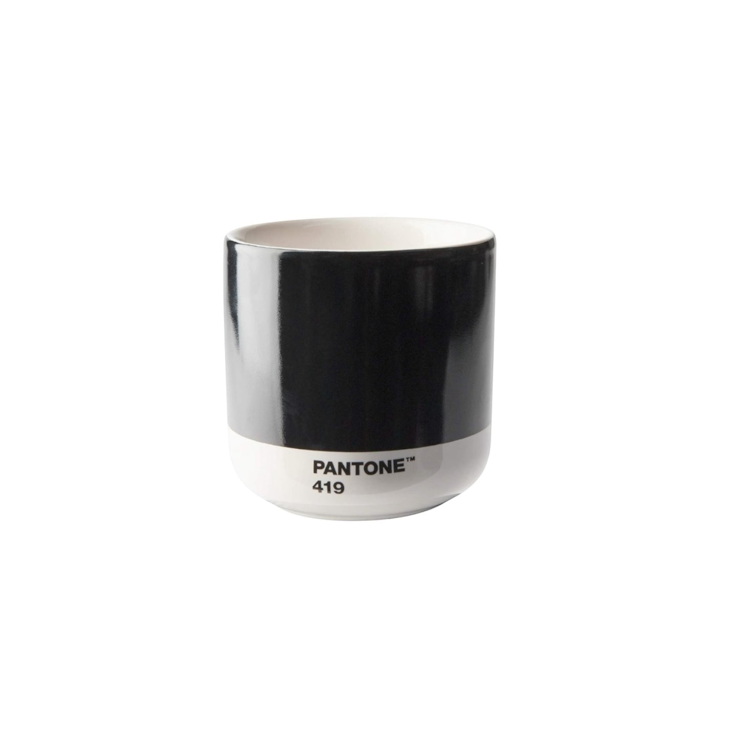 PANTONE Thermobecher Latte Macchiato Schwarz 419