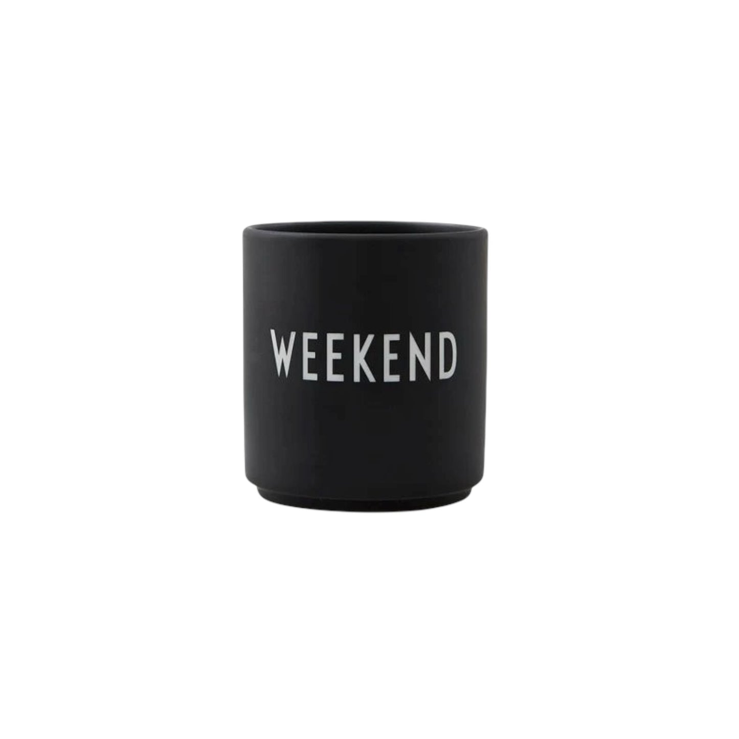 Design Letters Becher WEEKEND Schwarz