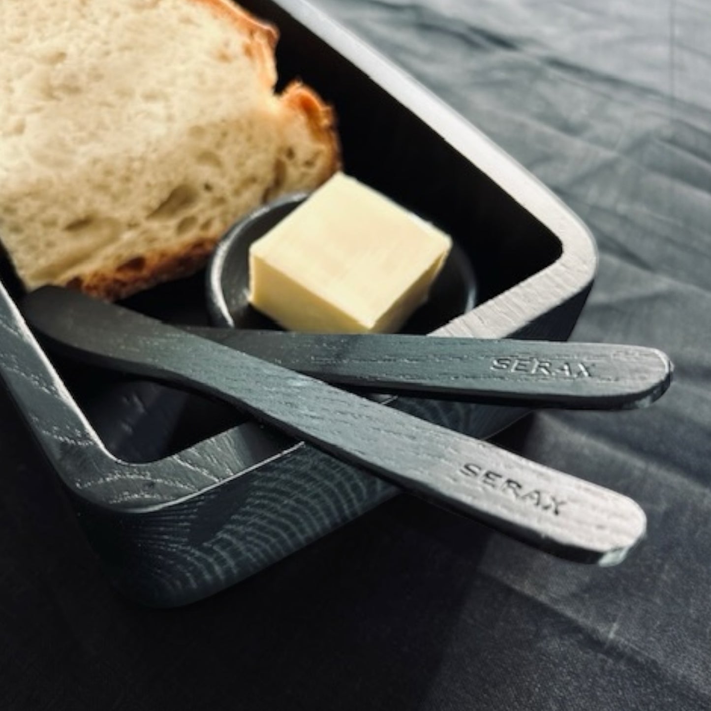SERAX Buttermesser Passe-Partout Schwarz