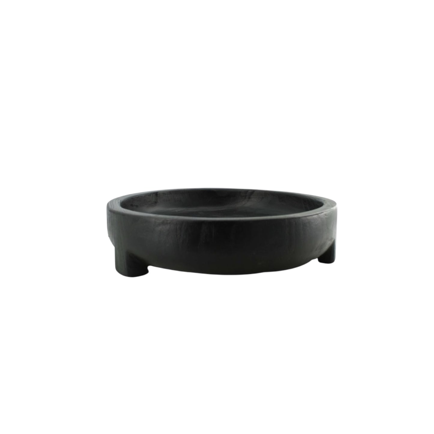 Holzschale Paulownia Schwarz