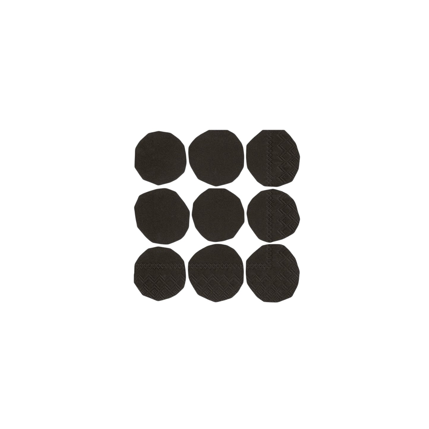 marimekko Cocktail Servietten Kivet Schwarz