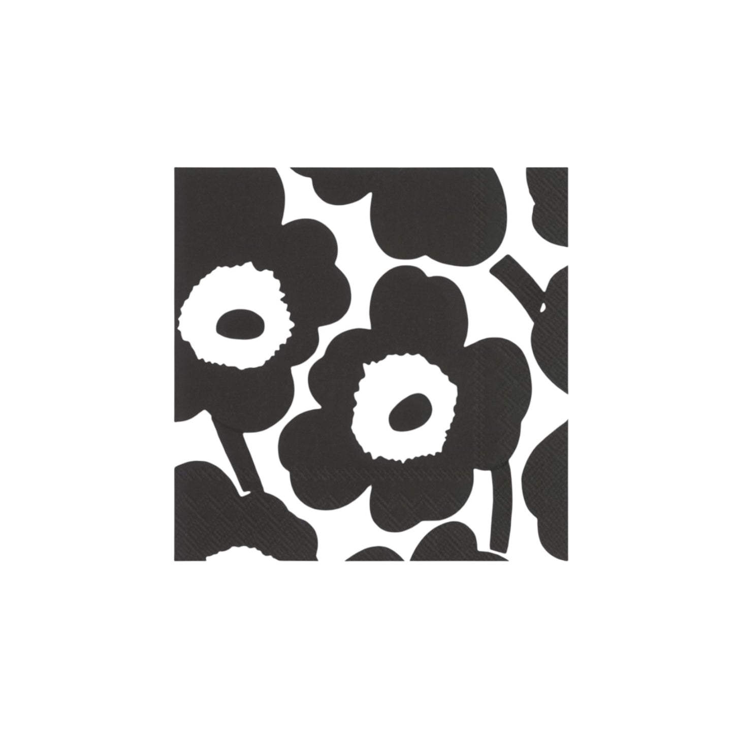 marimekko Lunch Servietten Unikko Black & White