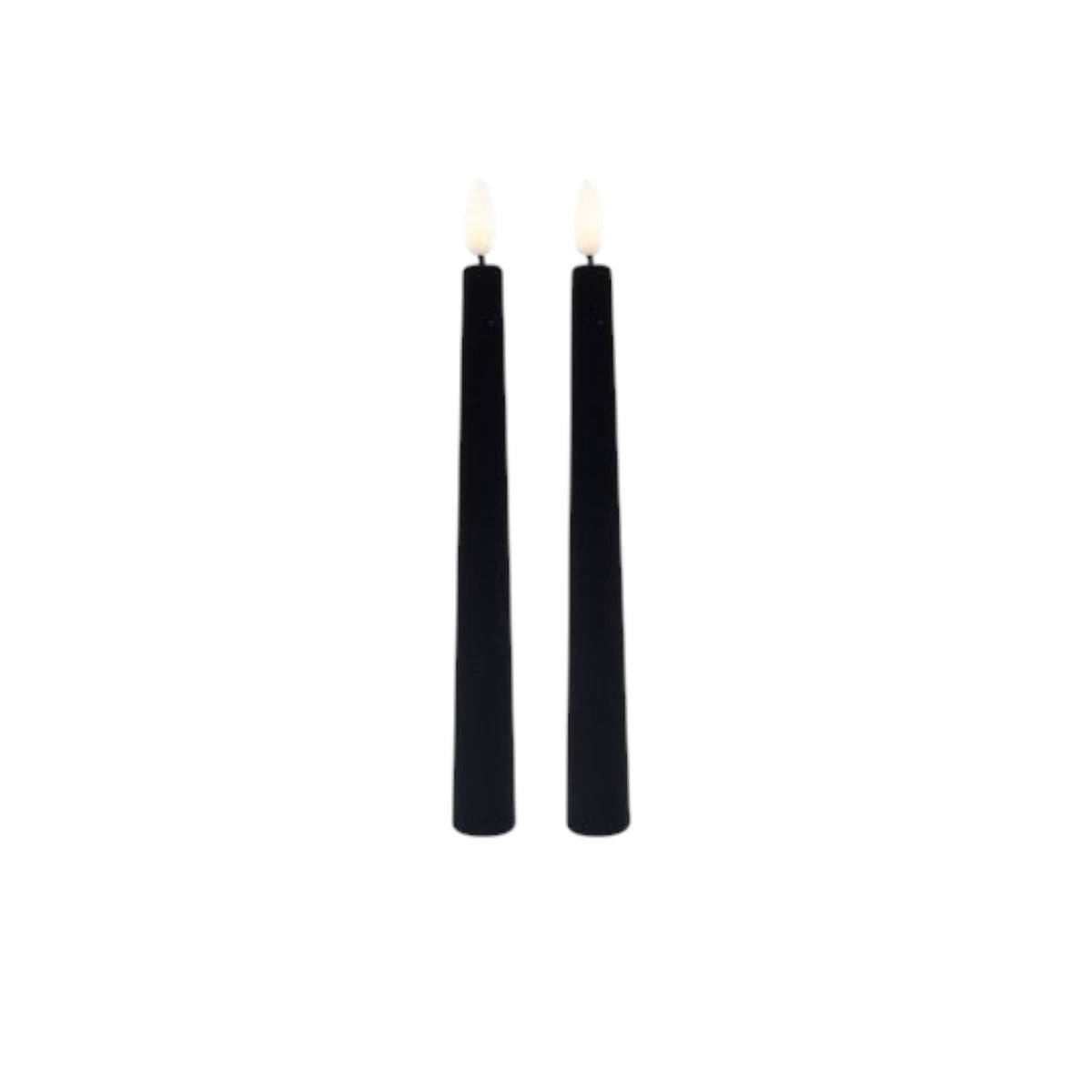 Stabkerze LED Lumière (2-er Set) Schwarz