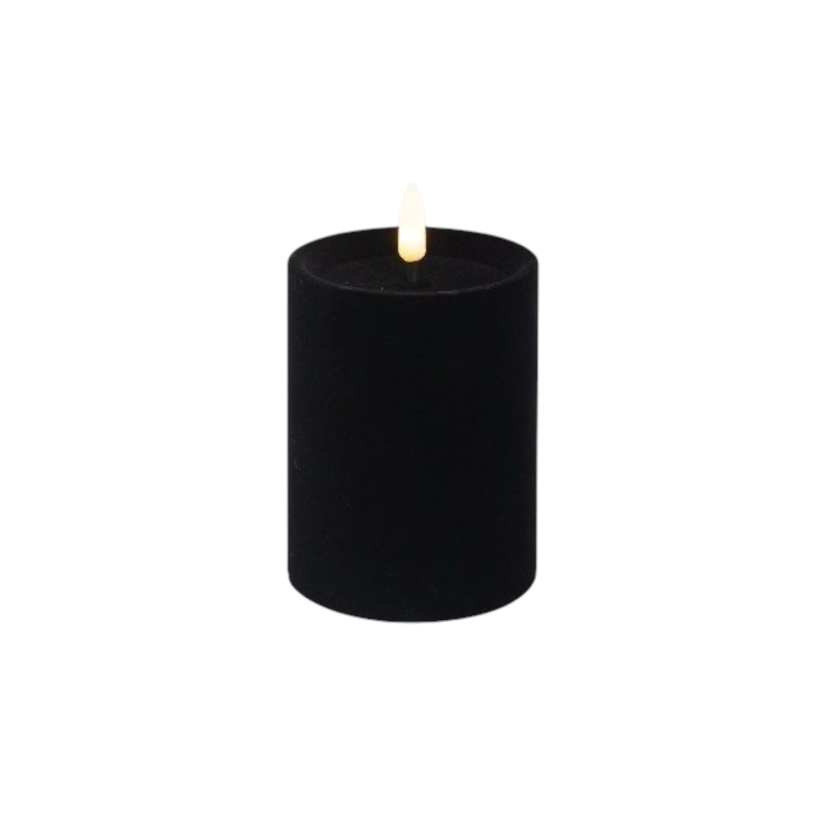 Stumpenkerze LED Lumière I Schwarz