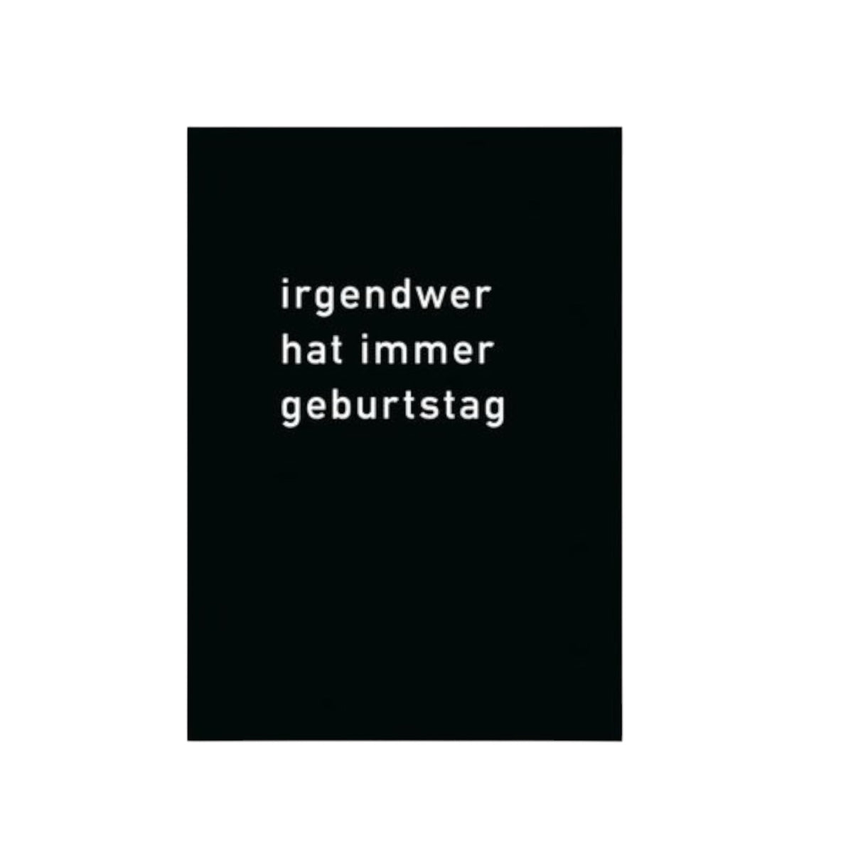 Postkarte Irgendwer....