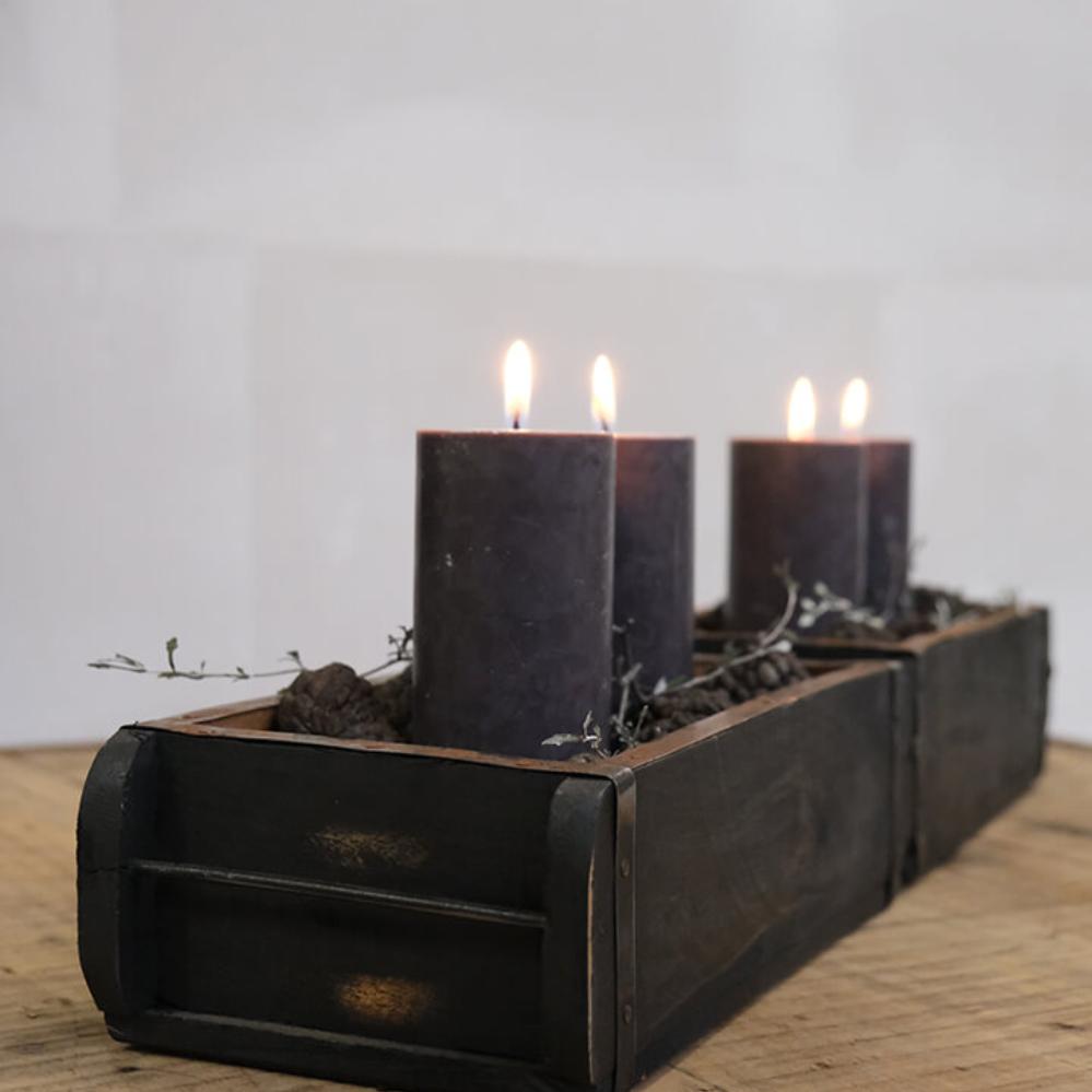 Trademark Living Box Ziegelform Schwarz