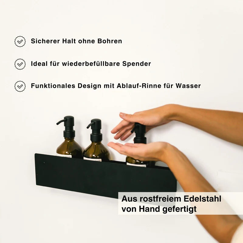 nordesign Duschablage Schwarz