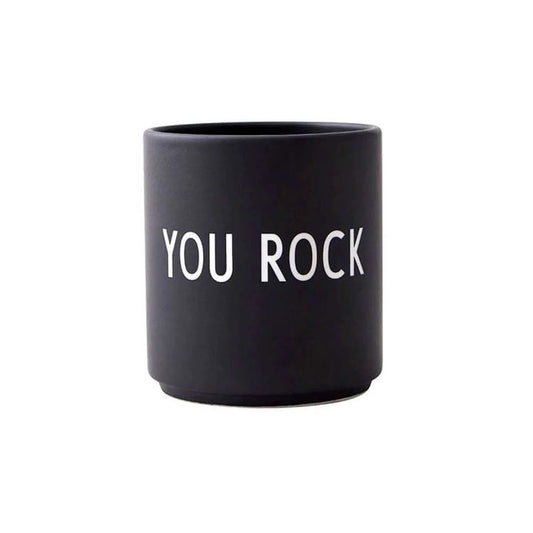 Design Letters Lieblingsbecher YOU ROCK Schwarz