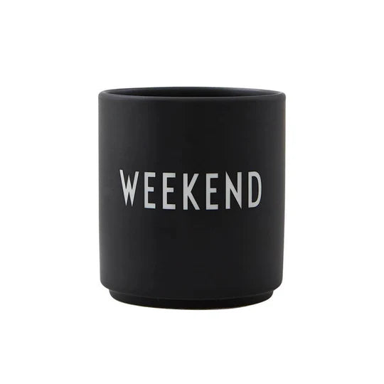 Design Letters Lieblingsbecher WEEKEND Schwarz