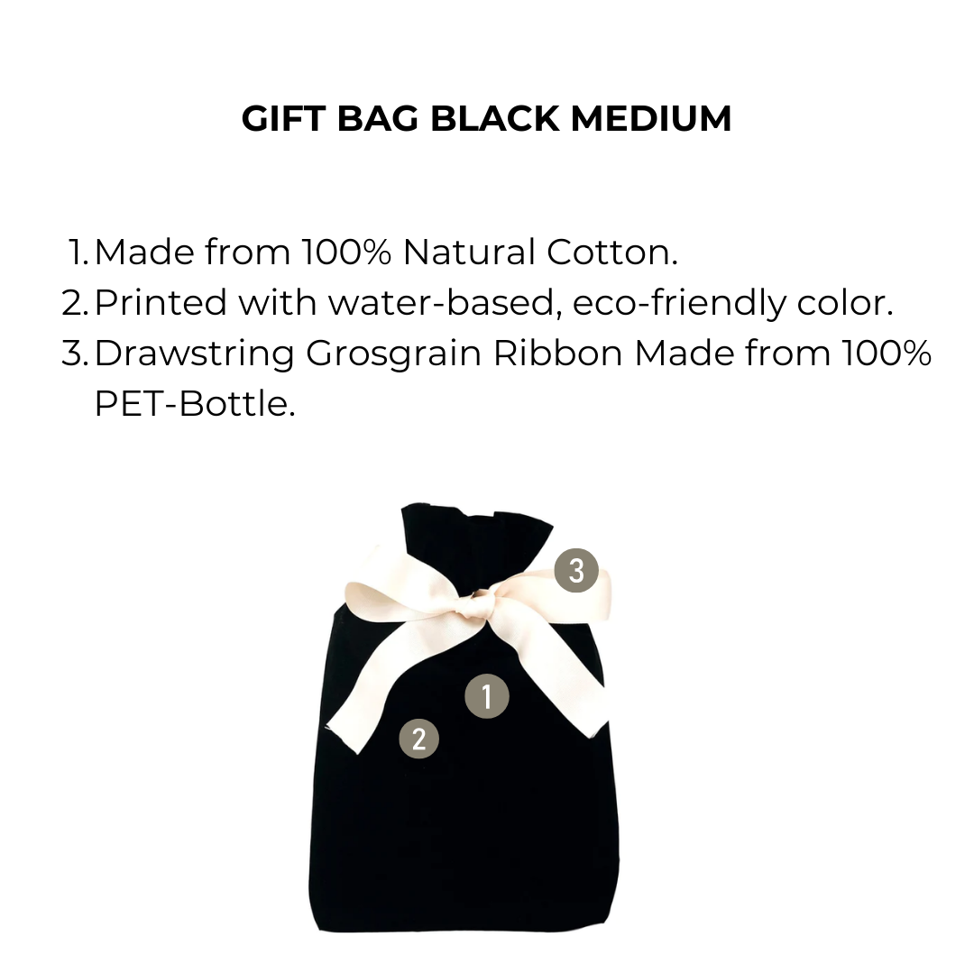 Bag-all Europe - Geschenktüte Schwarz Medium