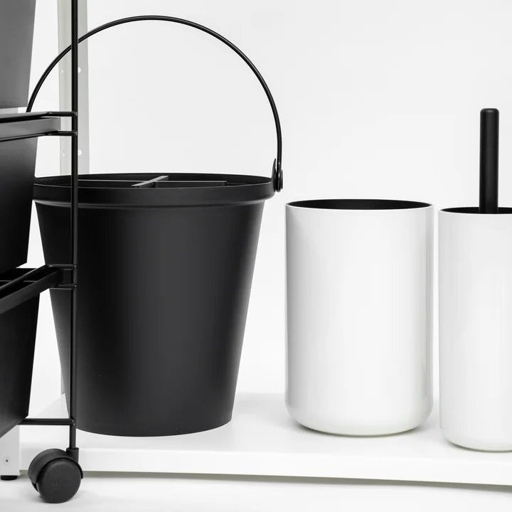 H2O Eimer mit Deckel Schwarz