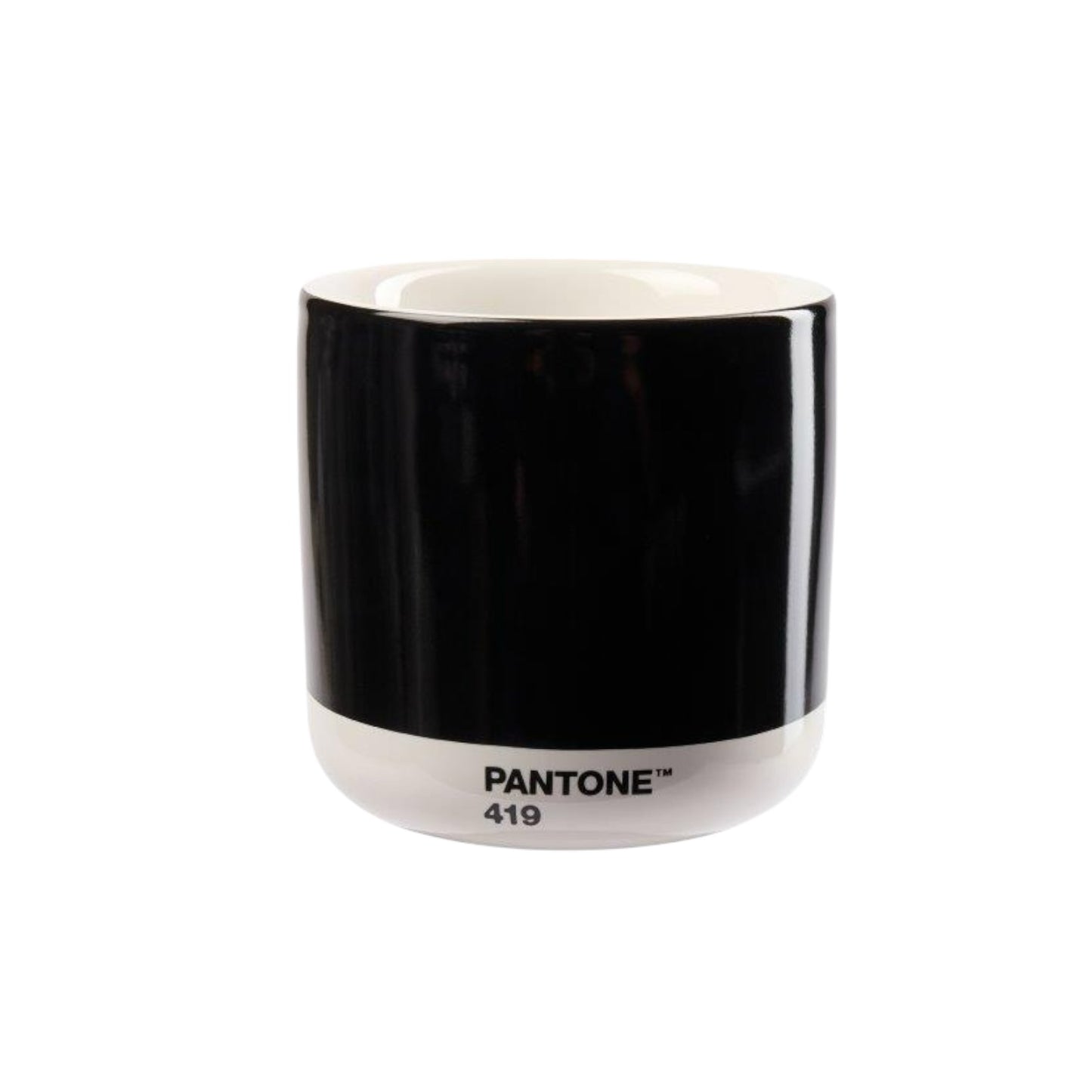 PANTONE Thermobecher Latte Macchiato Schwarz 419