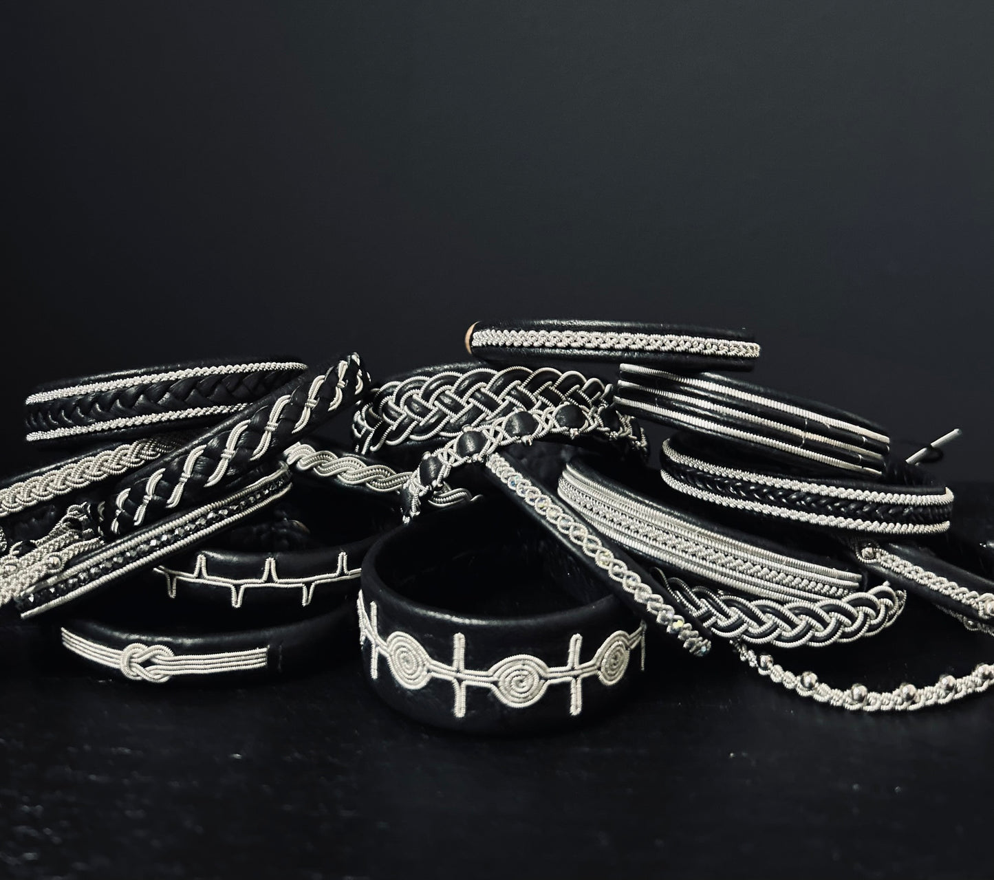 saami crafts® Armband schwarz SWB001A1