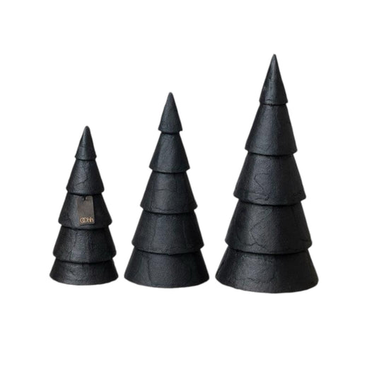 OOhh Weihnachtsbäume (3-er Set Small) Schwarz