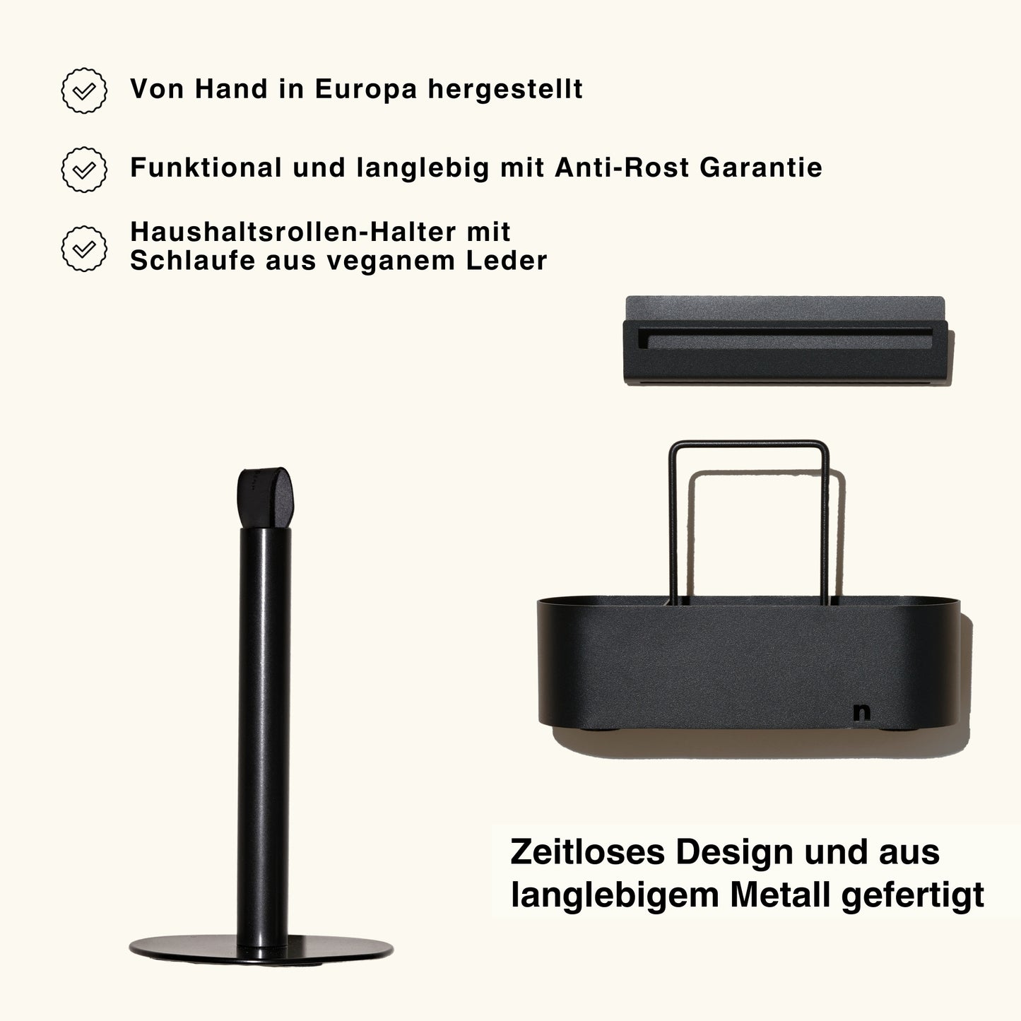 nordesign Metall-Set Küche Schwarz