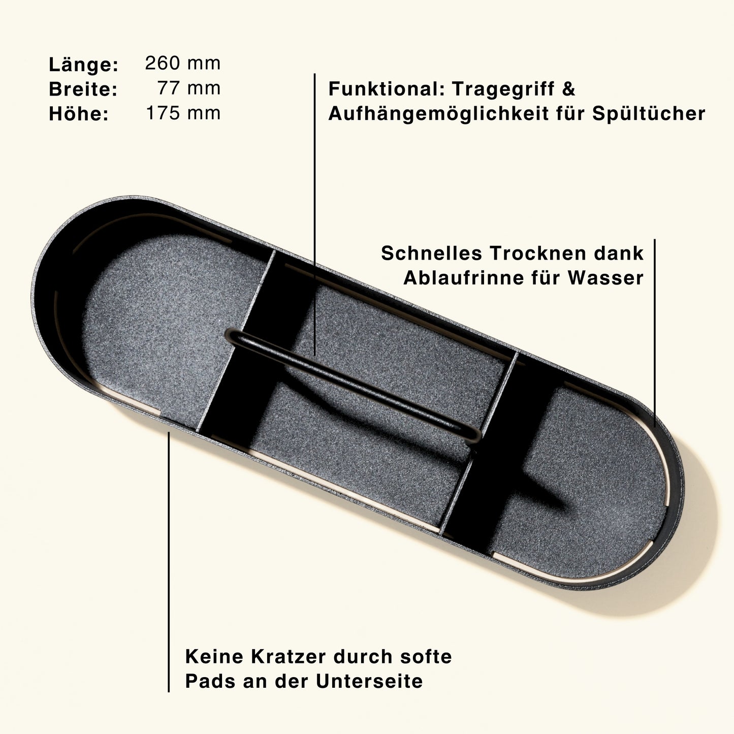 nordesign Metall-Set Küche Schwarz