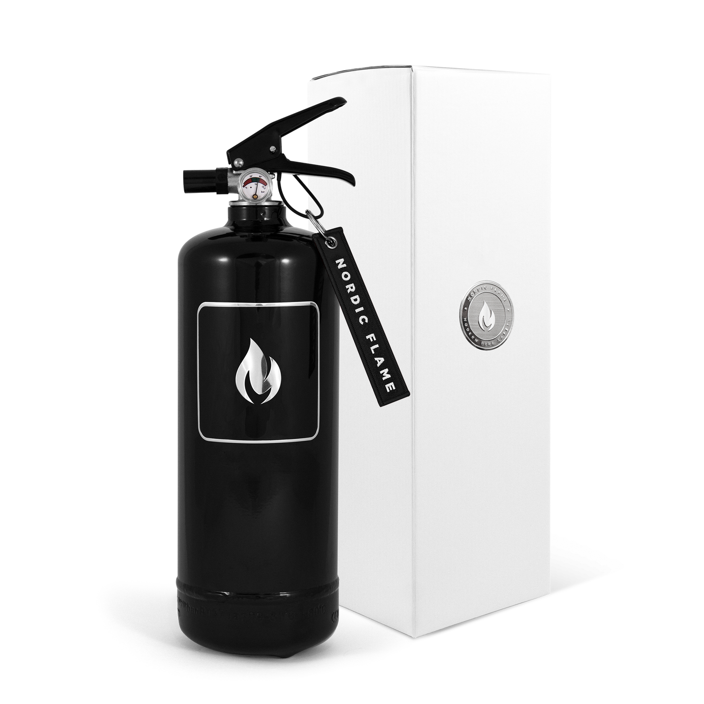 Nordic Flame Feuerlöscher Classic 2 kg Schwarz