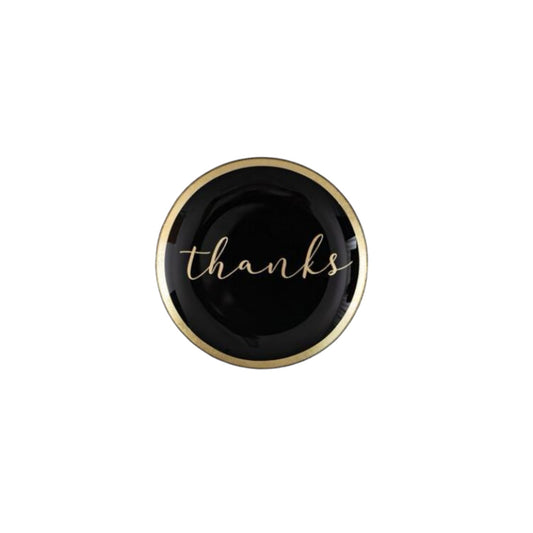 Giftcompany Love Plates "thanks" Schwarz