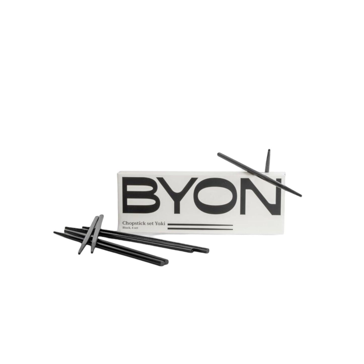 Byon Essstäbchen Yaki (4-er Set) Schwarz