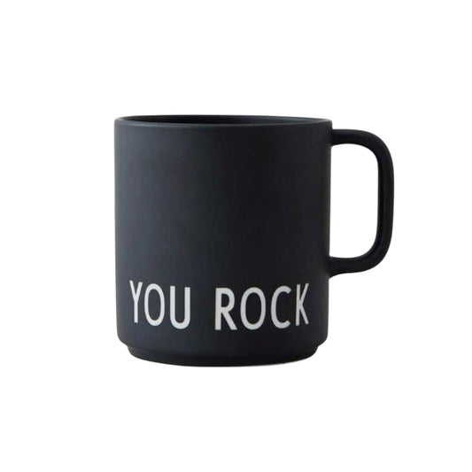 Design Letters Lieblingsbecher YOU ROCK Schwarz