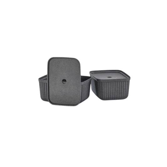 Zone Aufbewahrungs-box (2-er Set) Pulp M Schwarz