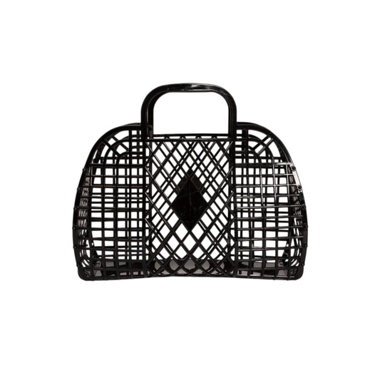 Sun Jellies Retro Korb Schwarz