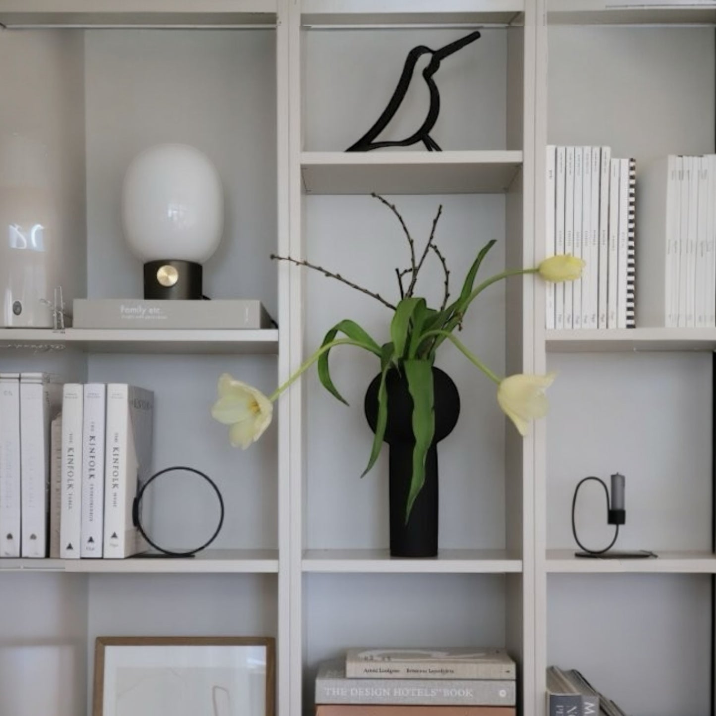 Cooee Design Vase Pillar Schwarz