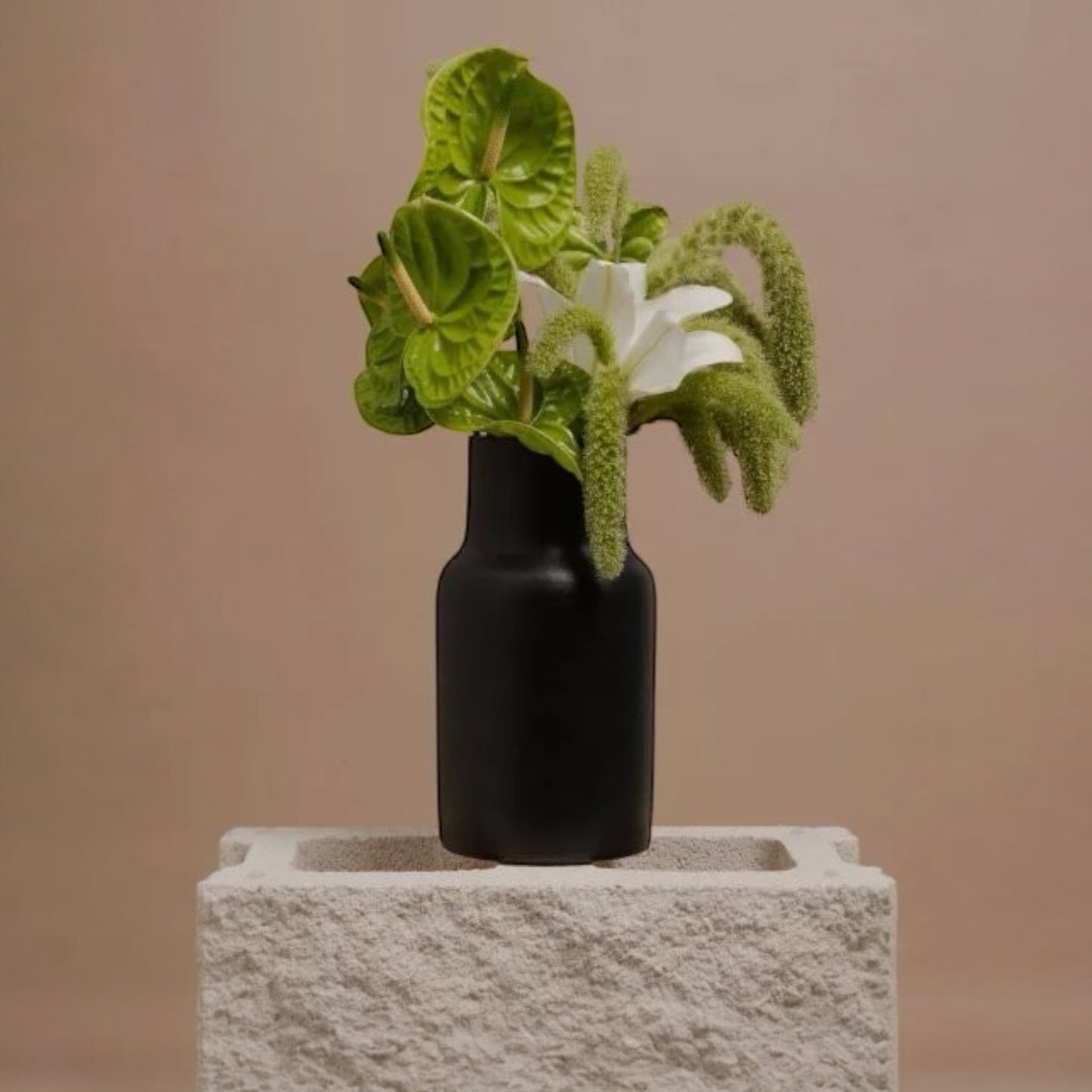 o cactuu Vase Blanc 01 Schwarz