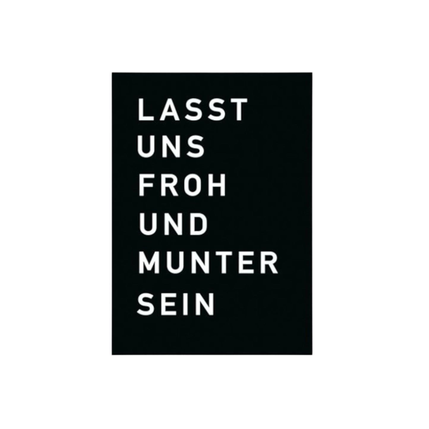 Postkarte Lasst uns froh und ...