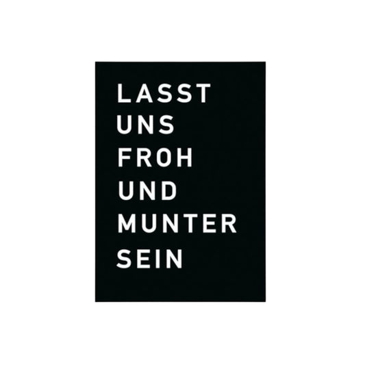 Postkarte Lasst uns froh und ...