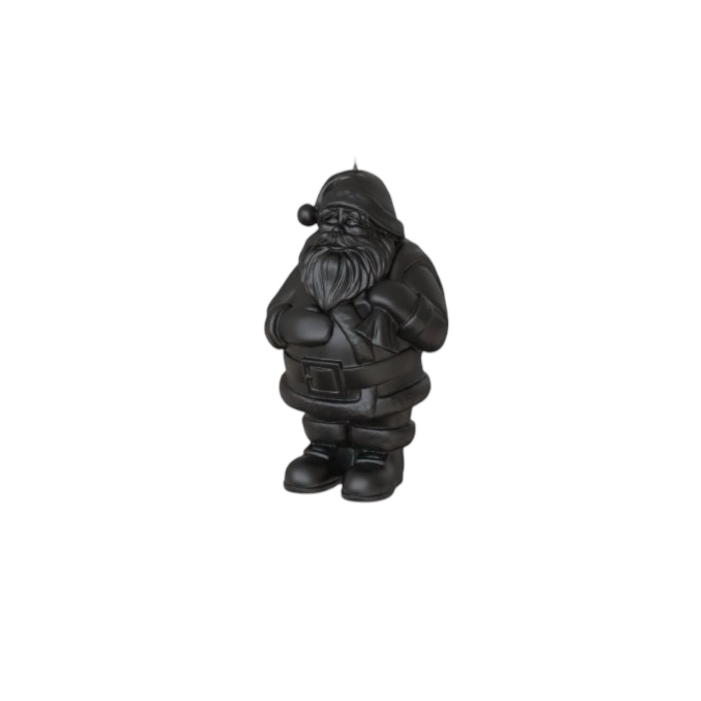 Objektkerze Nikolaus matt Schwarz