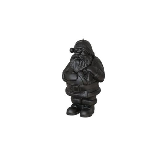 Objektkerze Nikolaus matt Schwarz
