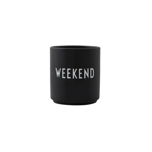 Design Letters Becher WEEKEND Schwarz