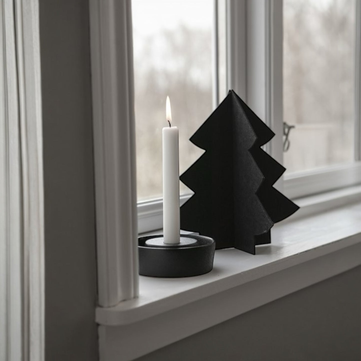 Storefactory Kerzenständer Valltorp S Schwarz