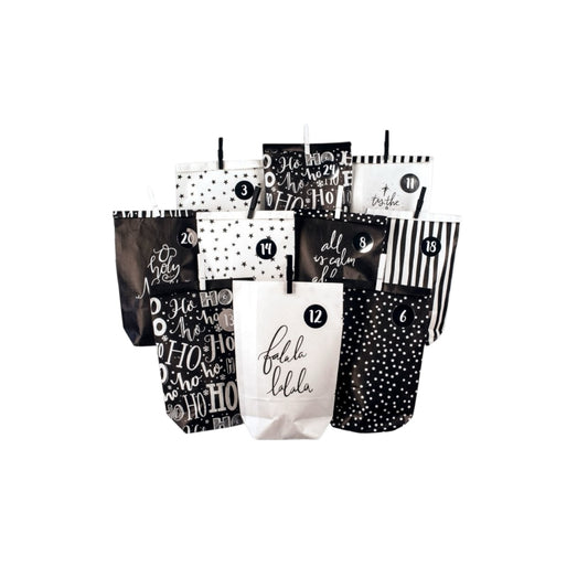Papierdrachen Adventskalender Holy Night Schwarz