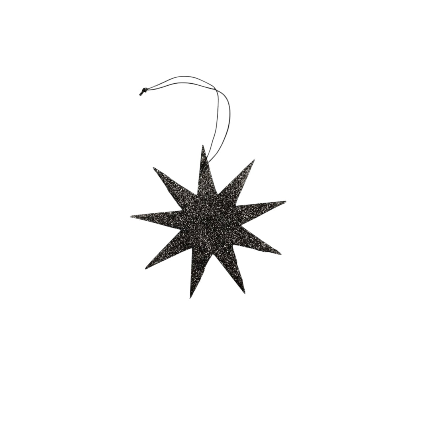 Nordstjerne Anhänger Glitzerstern 9 Schwarz
