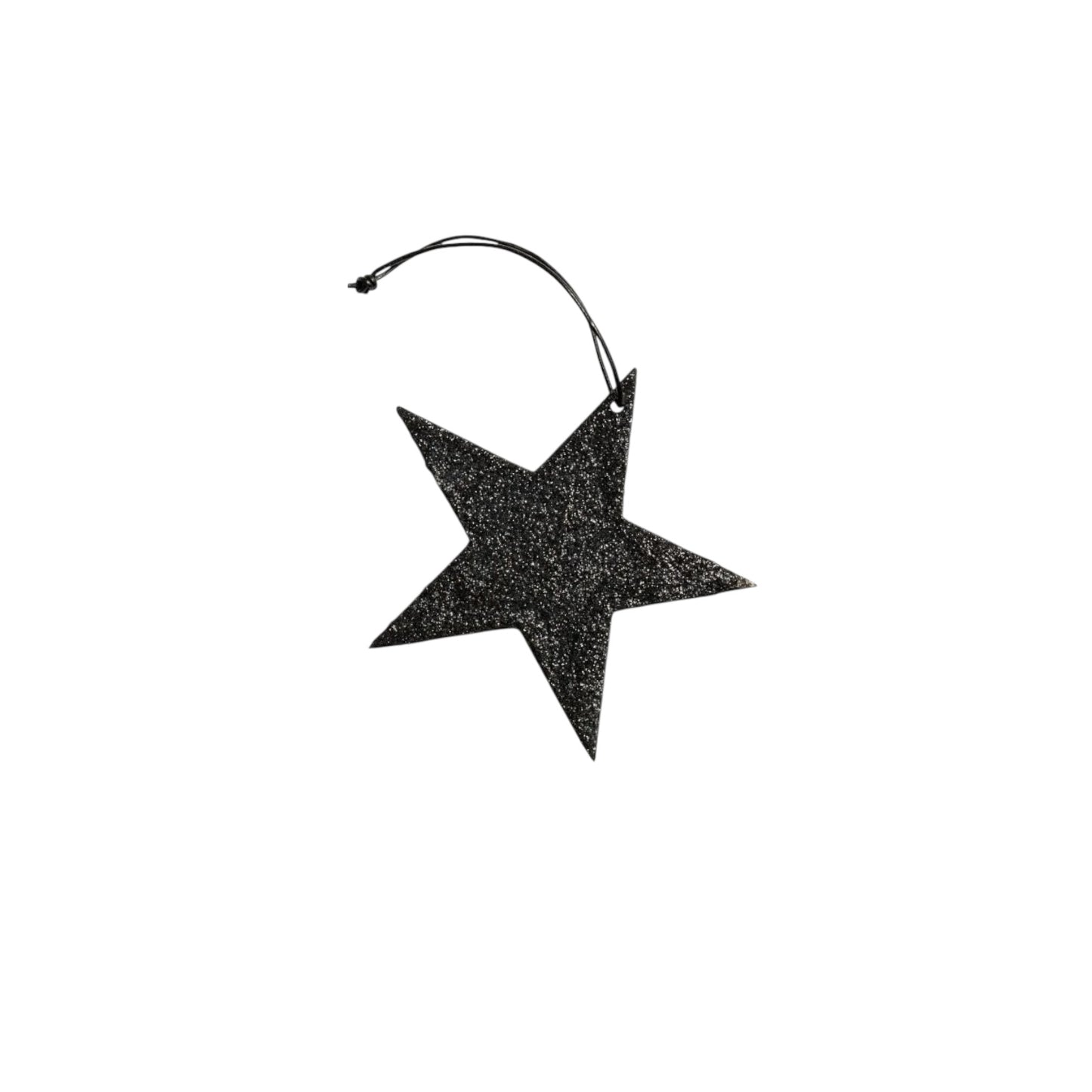 Nordstjerne Anhänger Glitzerstern 5 Schwarz