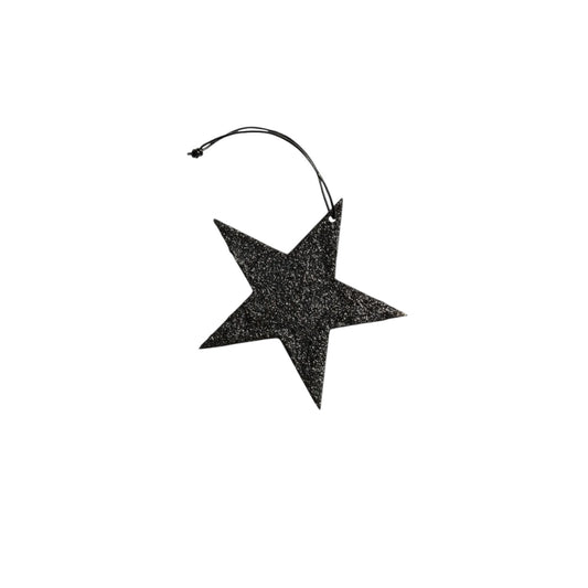 Nordstjerne Anhänger Glitzerstern 5 Schwarz