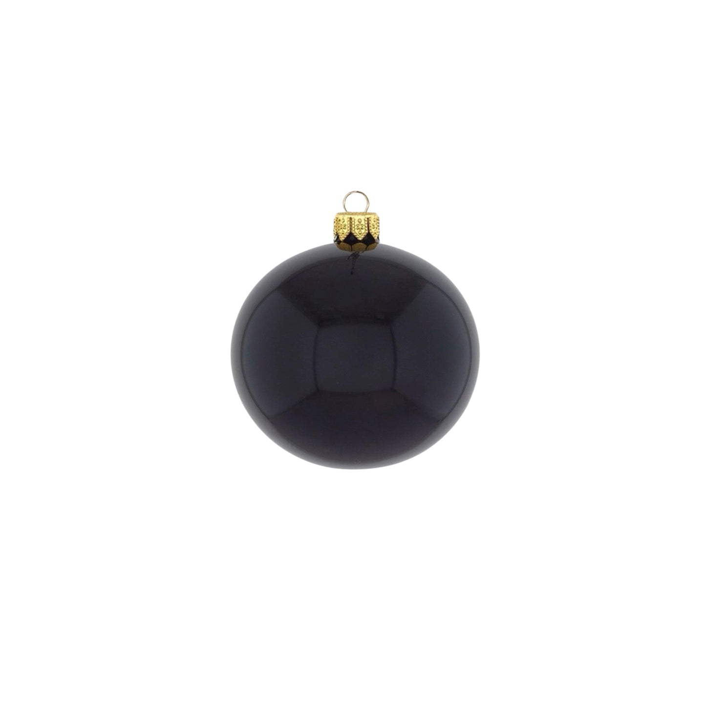 Kaheku Weihnachtskugel Basic opak Schwarz