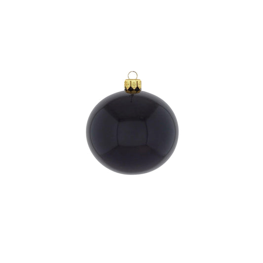 Kaheku Weihnachtskugel Basic opak Schwarz