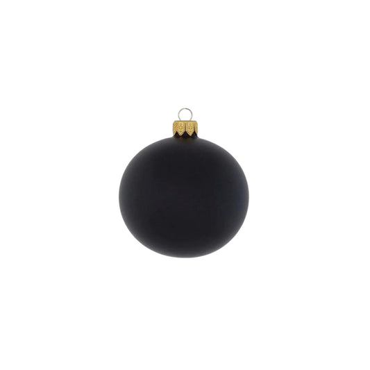 Kaheku Weihnachtskugel Basic matt Schwarz
