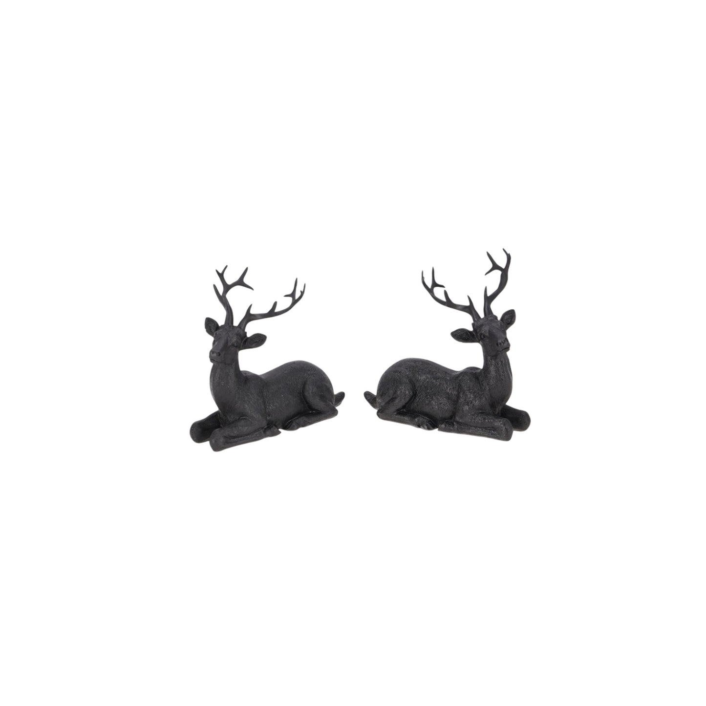 Vosteen Hirsch liegend (2-er Set) Schwarz
