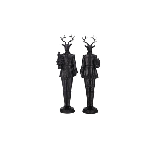 Vosteen Figur Hirsch (2-er Set) Schwarz