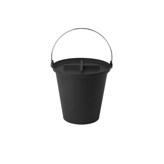 H2O Eimer mit Deckel Schwarz
