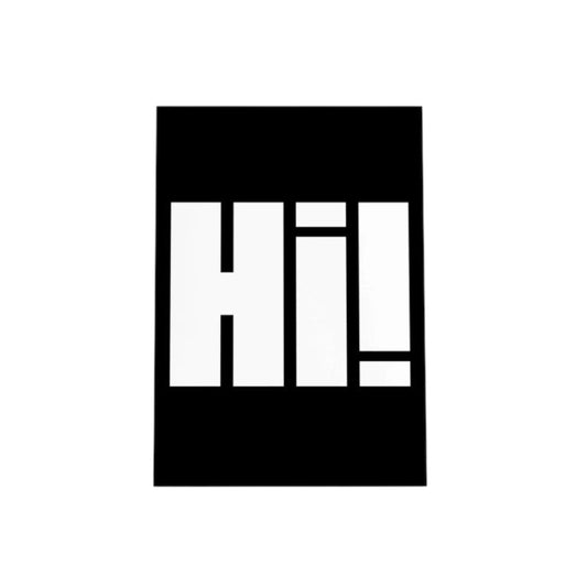 LITNB Postkarte Hi! Schwarz